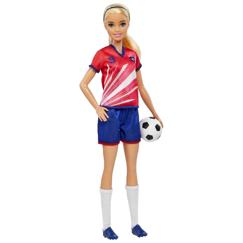 Barbie football doll for active play UK