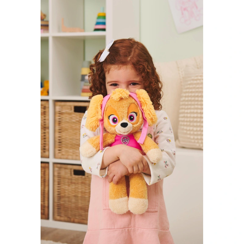 Close up of Skye PAW Patrol plush toy UK