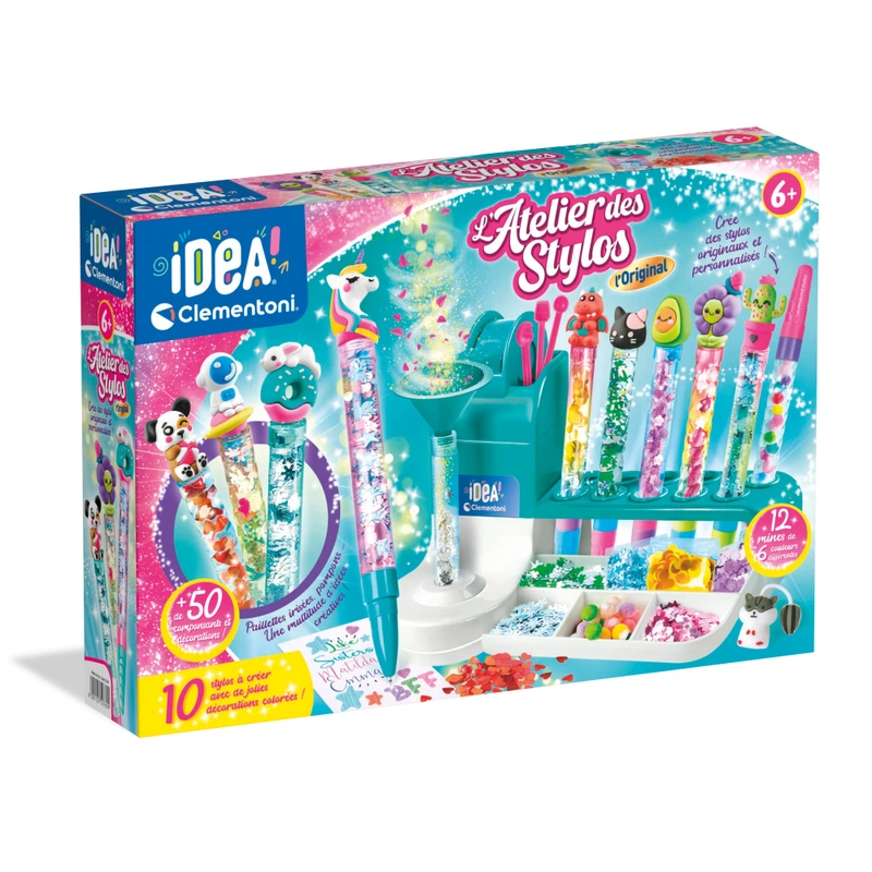 Kit Créatif Pour Fabriquer Des Stylos Pailletés - 73 Pièces, Avec Paillettes, Poudre Mica, Pour Enfants 5-12 Ans - Cadeau Ludique