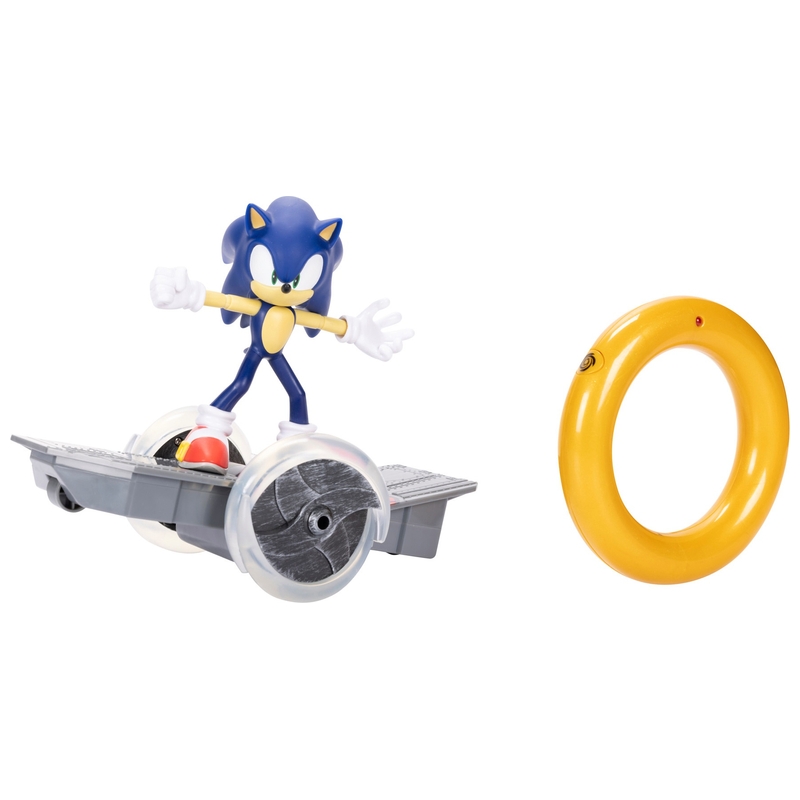 Sonic the Hedgehog Bestuurbaar Skateboard met Figuur 15 cm