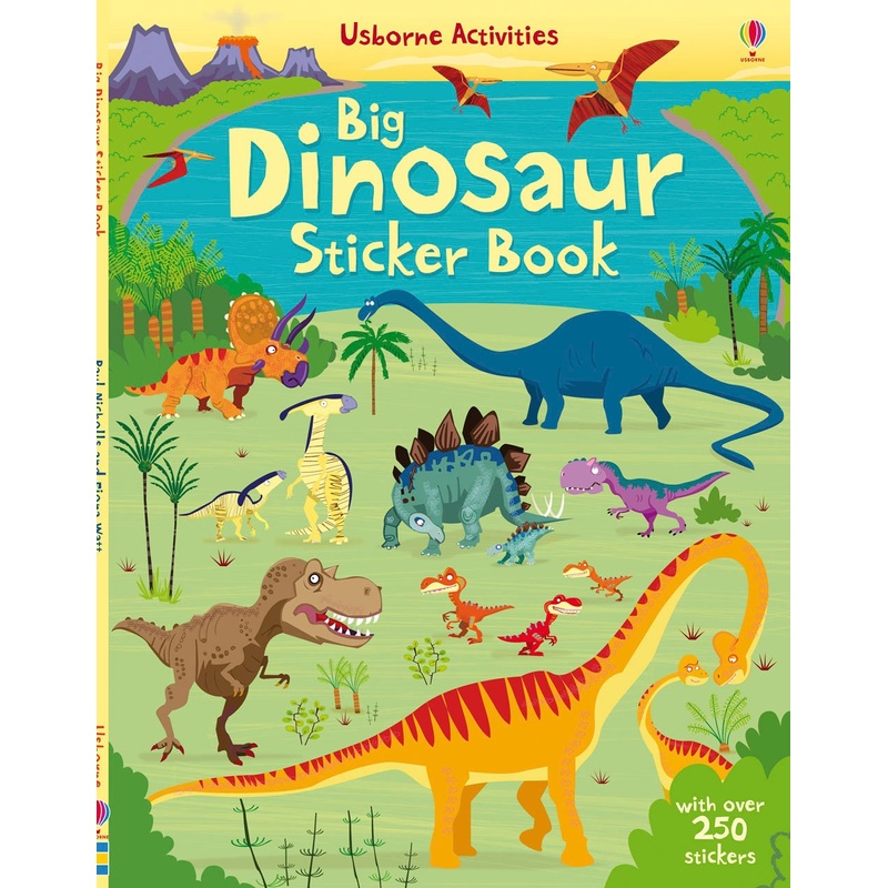 Usborne Activities Sticker Book Big Dinosaurs