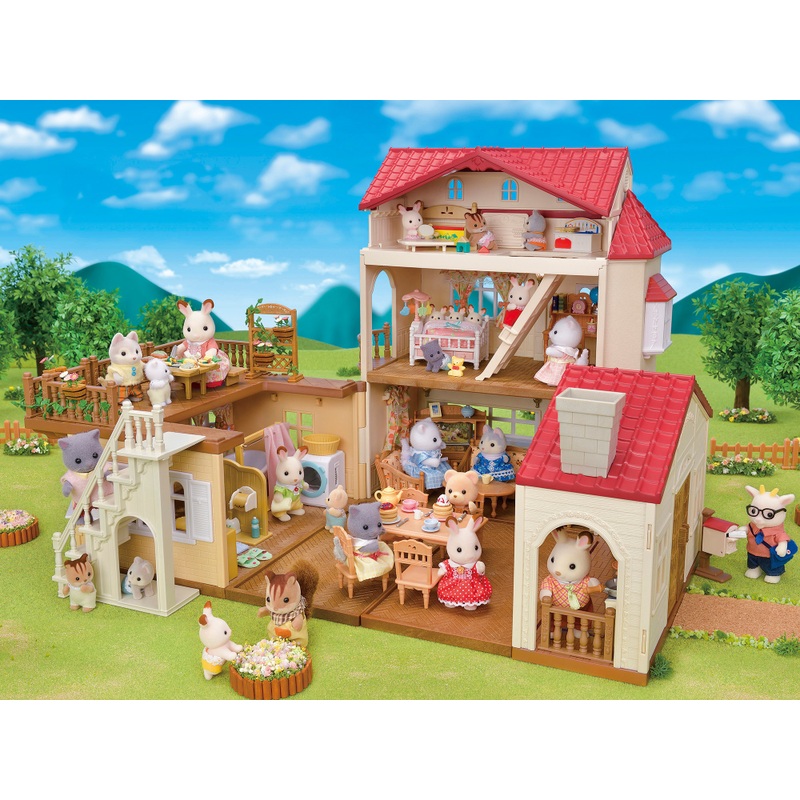 Sylvanian Families Huis 5708 Red Roof Landhuis met Licht