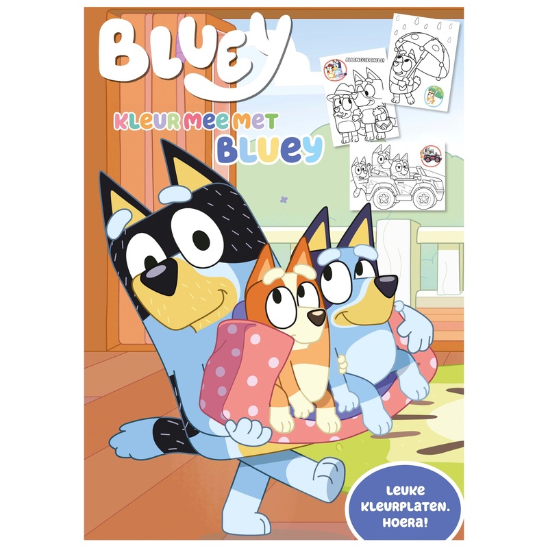 Bluey Kleur mee met Bluey Kleurboek