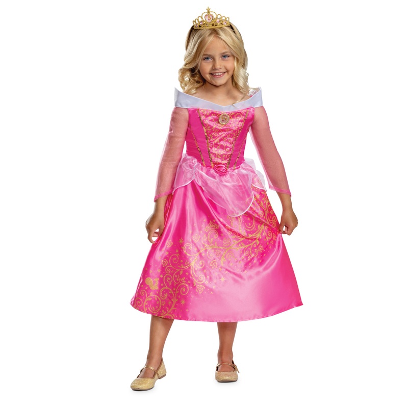 Disney Princesses - Déguisement Aurore avec Robe et Diadème 5-6 ans