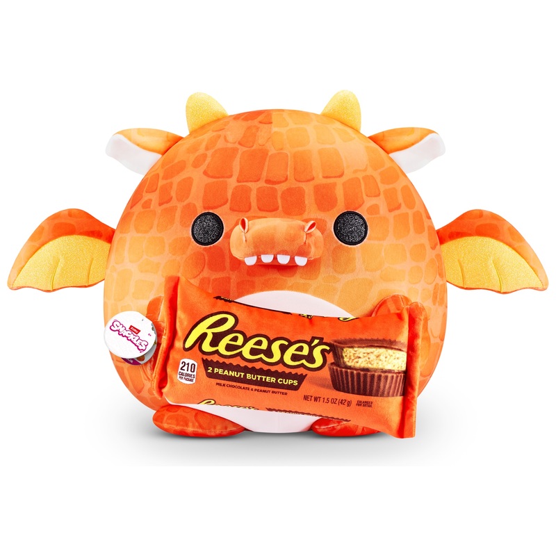 Snackles Super Sized Knuffel Draak Felix met Reeses