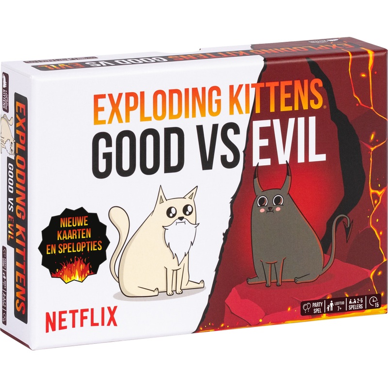Exploding Kittens Good vs Evil Kaartspel