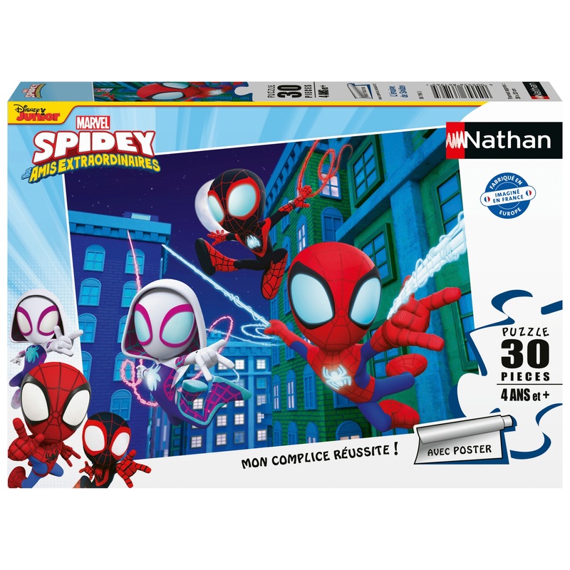 Spidey et ses Amis Extraordinaires - Puzzle L'Équipe de Spidey 30 Pièces
