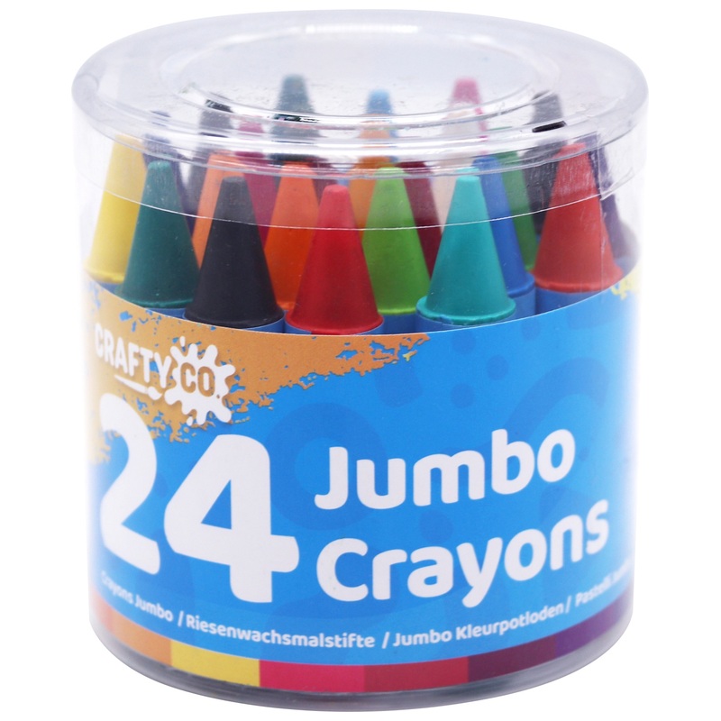 Crafty Co. Jumbo Crayons Set 24 Piece