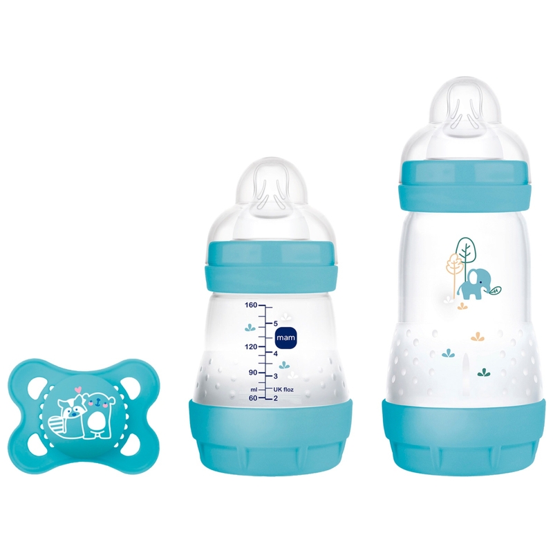 MAM Easy Start Anti-Colic Babyflesjes 160-260 ml Elements Starterset S met Fopspeen assorti