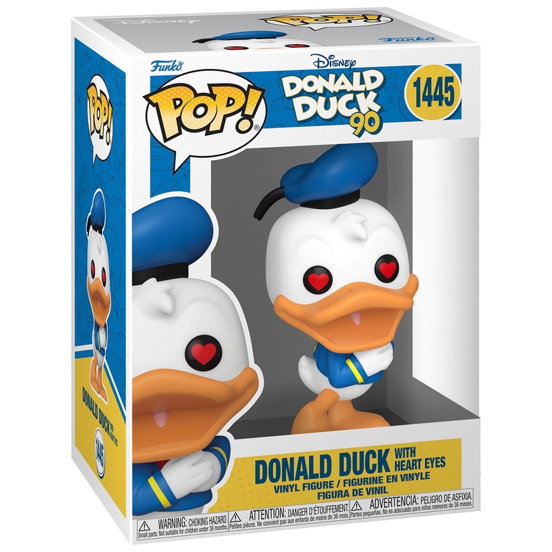 Funko POP! Figurine 1445 Disney Donald Duck avec les Yeux en Coeur