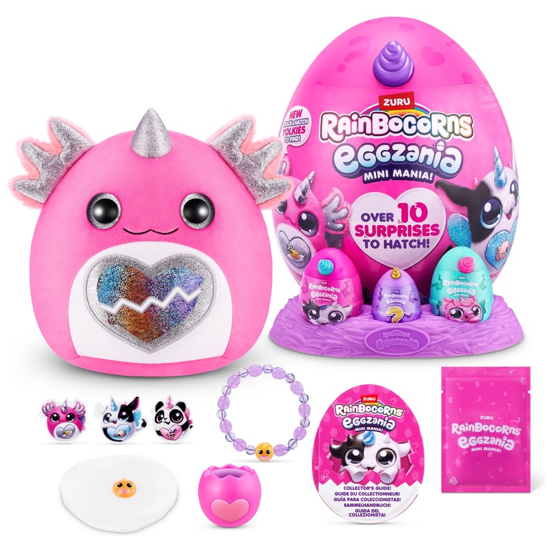 Rainbocorns Eggzania Mini Mania Knuffel Axel Little de Axolotl