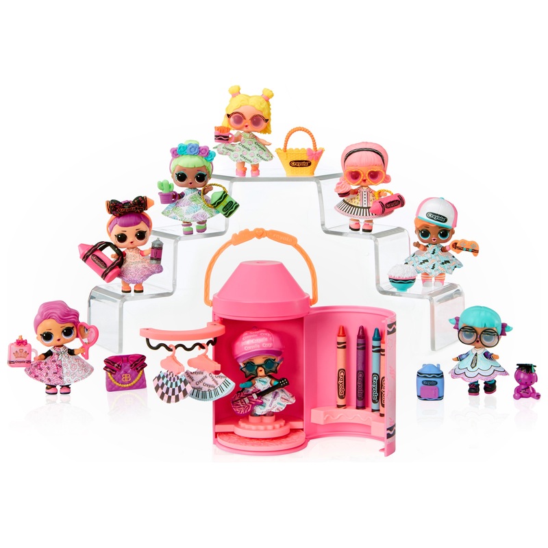 L.O.L Surprise! x Crayola - Poupée et Atelier Créatif - Modèle Surprise