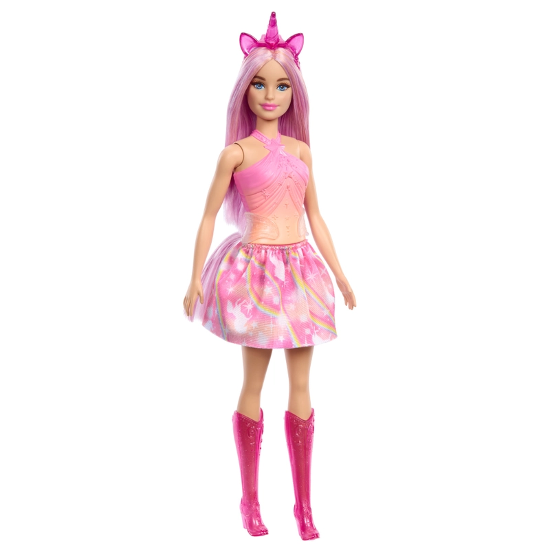 Barbie Dreamtopia Unicorn Doll Pink UK toy set