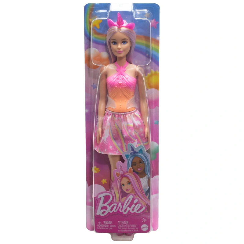 Side profile of Barbie Dreamtopia Unicorn toy UK