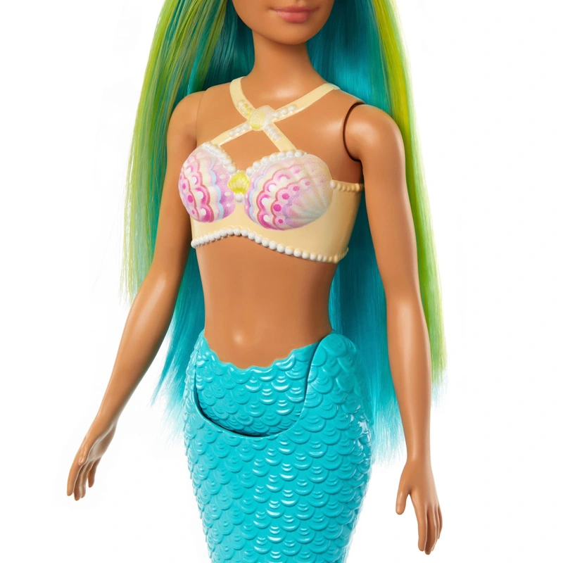 Barbie Dreamtopia Mermaid Green Hair UK in packaging