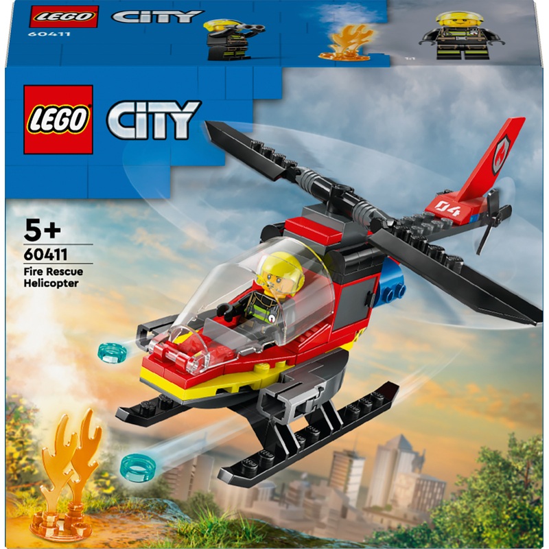 LEGO City 60411 L'Hélicoptère de Secours des Pompiers