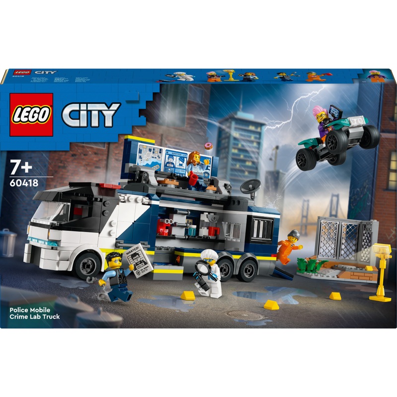 LEGO City 60418 Politielaboratorium in Truck Set