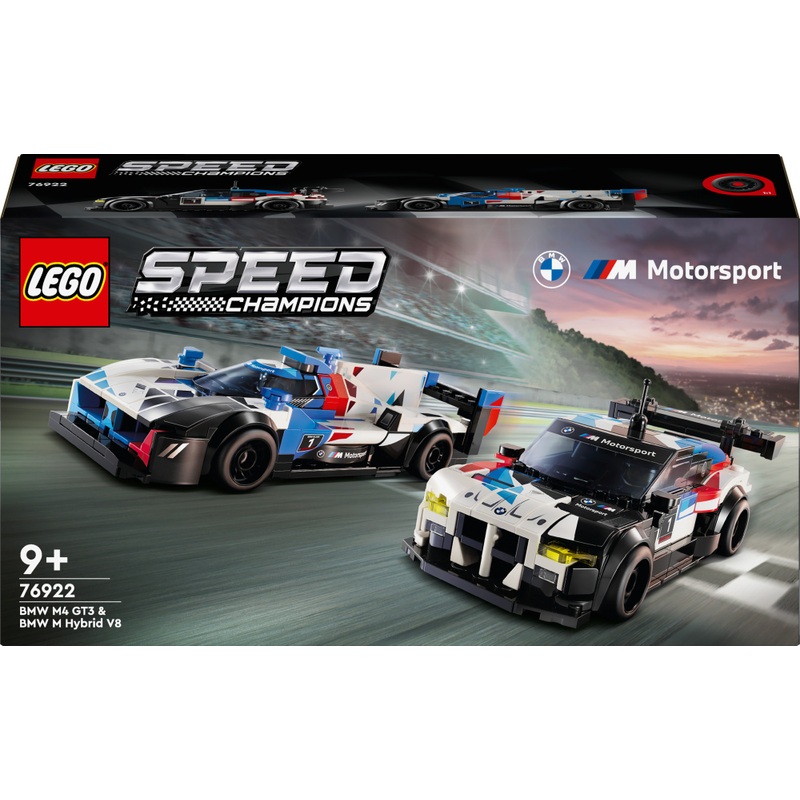 LEGO Speed Champions 76922 BMW M4 GT3 & BMW M Hybrid V8 racewagens Set