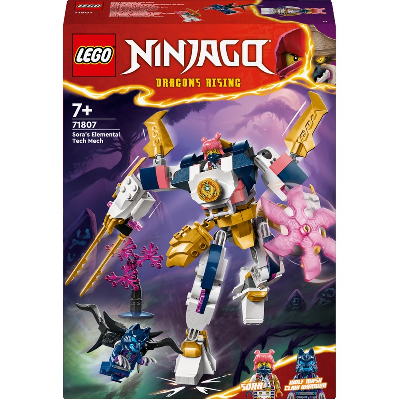 LEGO NINJAGO 71807 Sora's elementaire techmecha Set