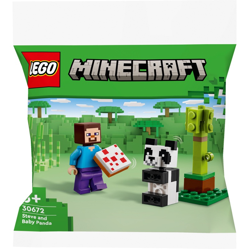 LEGO Minecraft 30672 Steve en babypanda Set