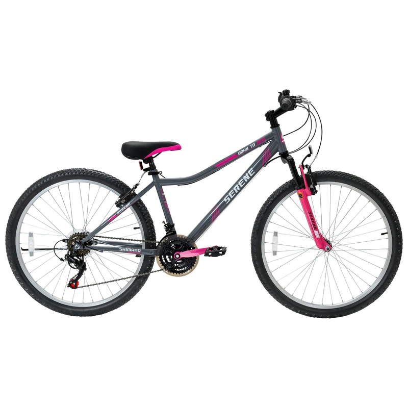 26 Inch Serene Mountain Bike Pink side view UK