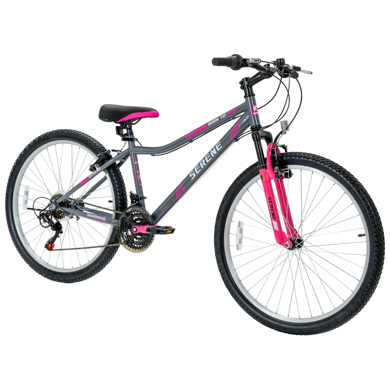 Pink mountain bike for junior riders UK