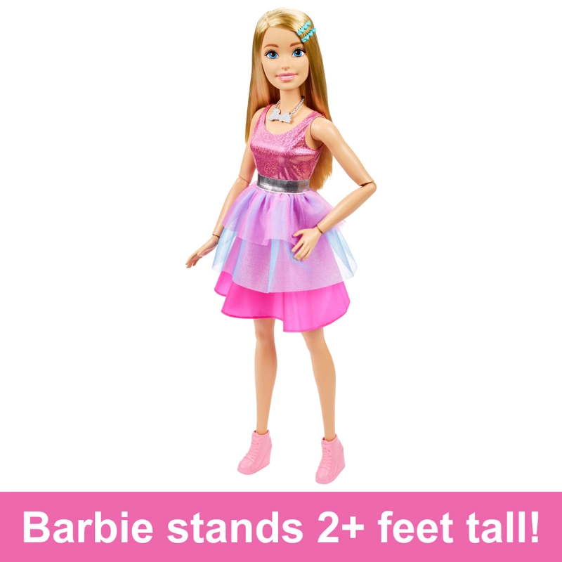 Front view of 71cm Barbie large friend doll