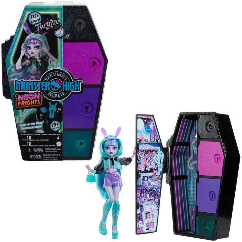 Monster High - Casiers Secrets Neon Frights Poupée Twyla