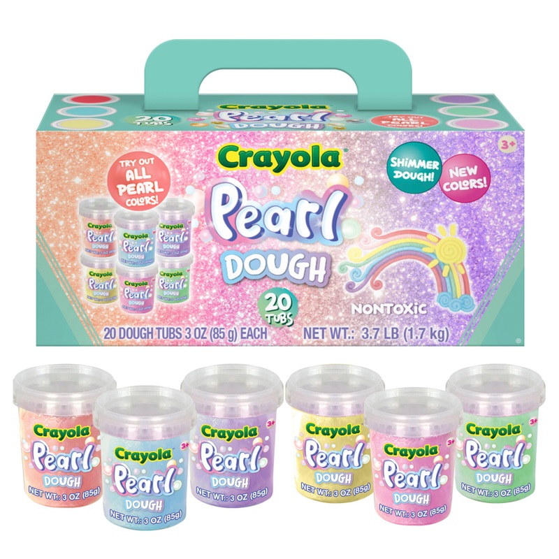 Crayola Glitterklei Pearl Dough 20-Pack