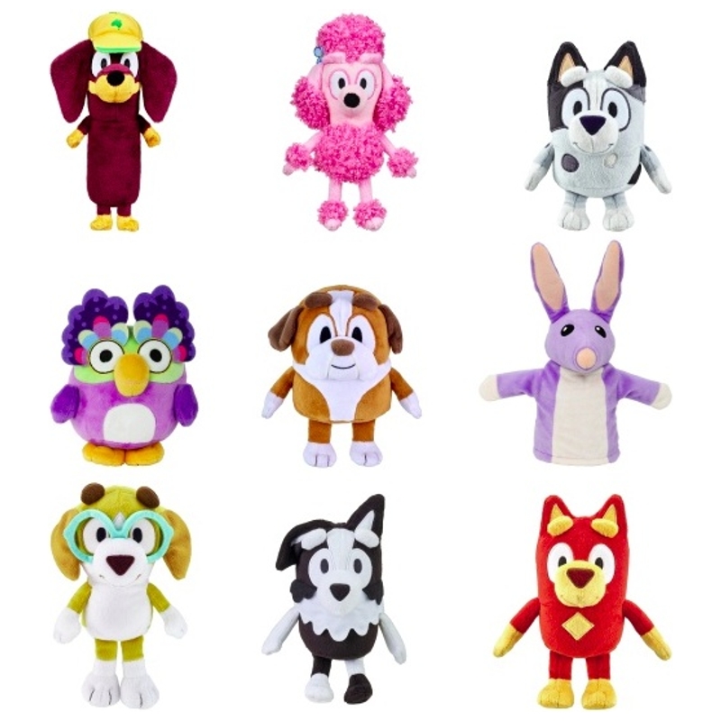 Bluey - Peluche Amis de Bluey Série 11 18 cm - Modèle Aléatoire