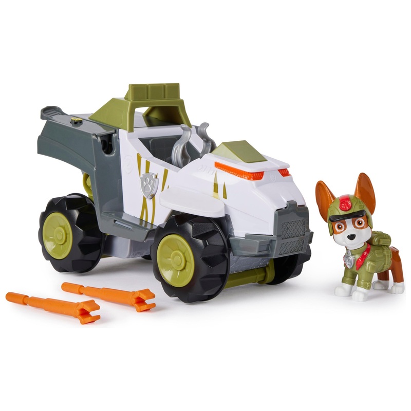 La Pat'Patrouille - Jungle Pups Figurine Tracker et son Véhicule