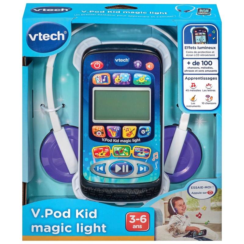 VTech - Baladeur V.pod Magic Light - Bleu