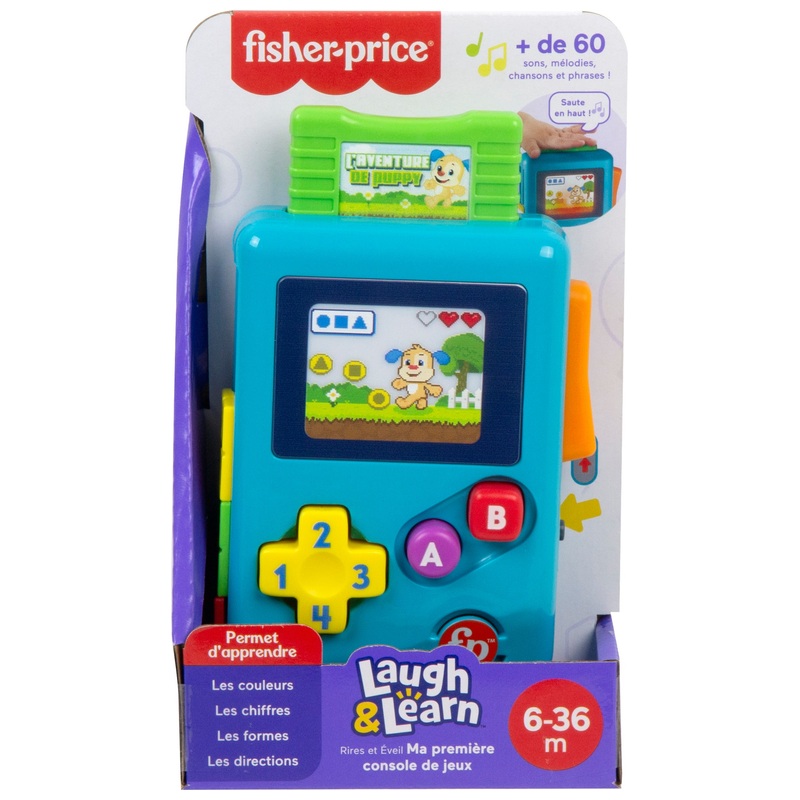 Fisher-Price - Jouet d'Éveil Ma Première Console De Jeu - Bleu