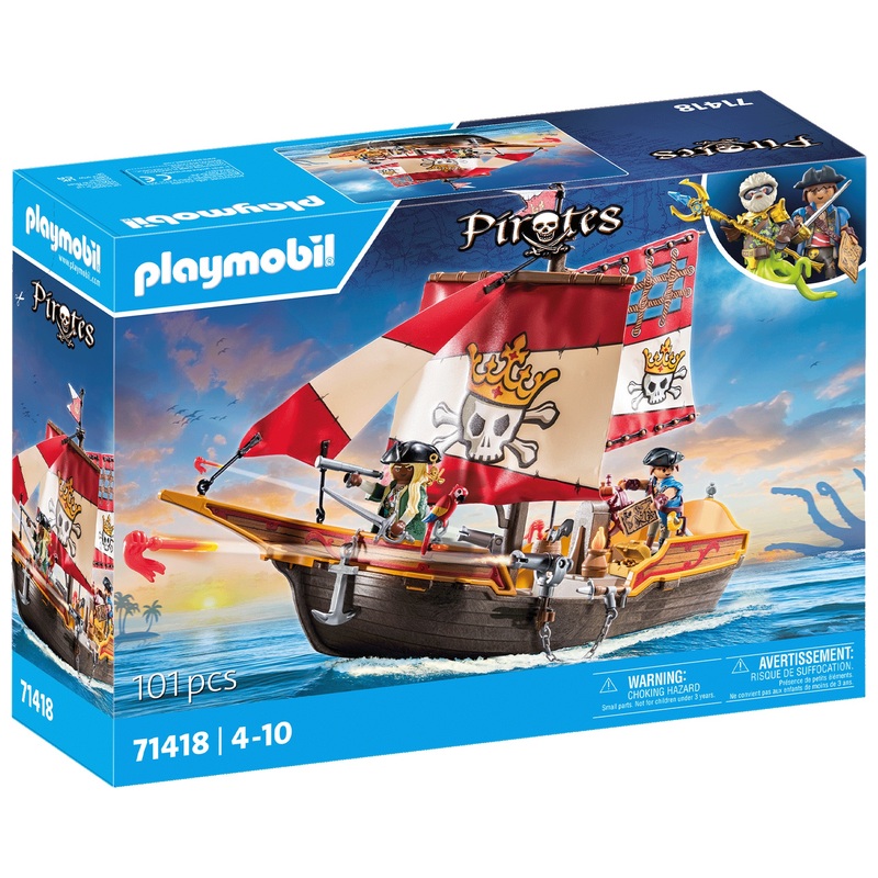 Playmobil - Pirates 71418 Chaloupe des Pirates
