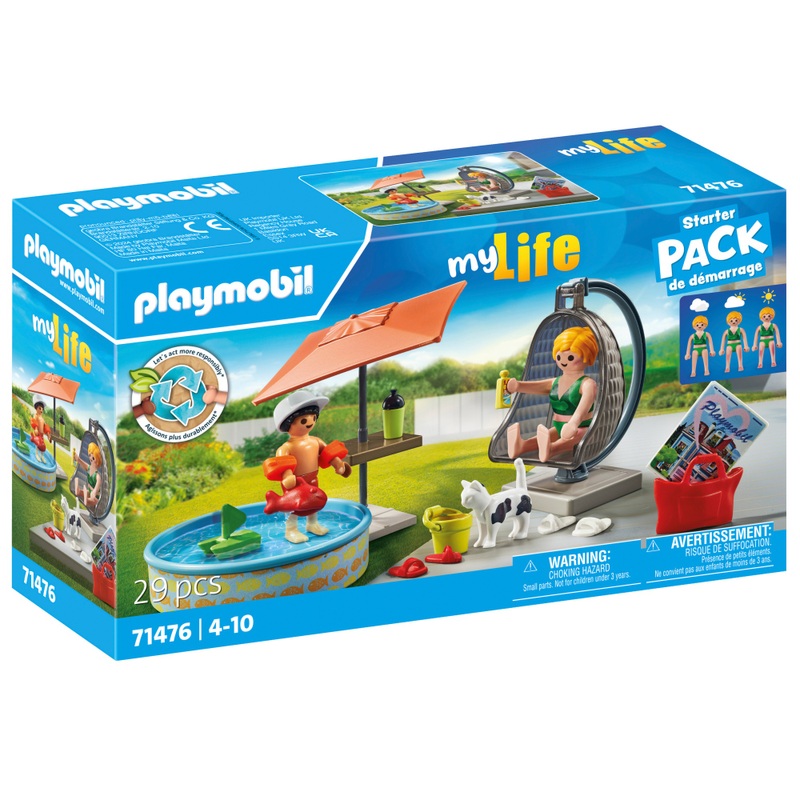 Playmobil - My Life 71476 Maman et Enfant avec Fauteuil Suspendu