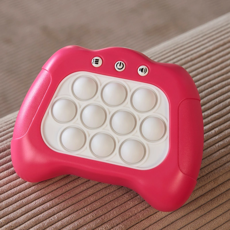 Close up of pop push fidget toy game UK