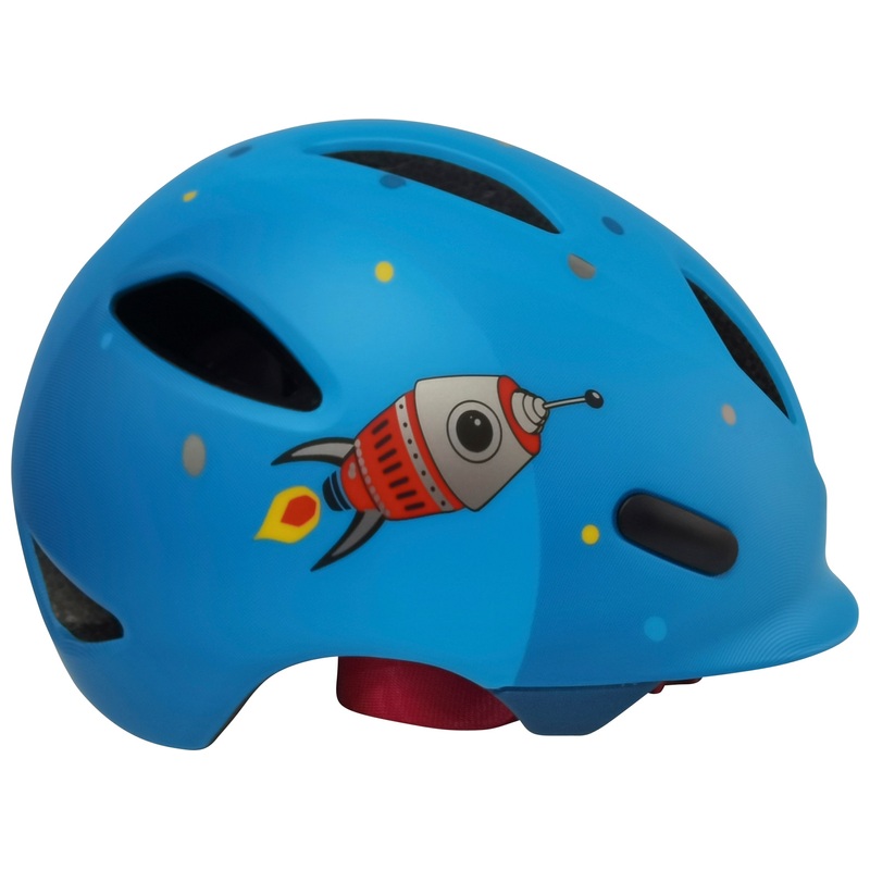 Casque de Vélo pour Enfants Fusée 45-50 cm - Bleu