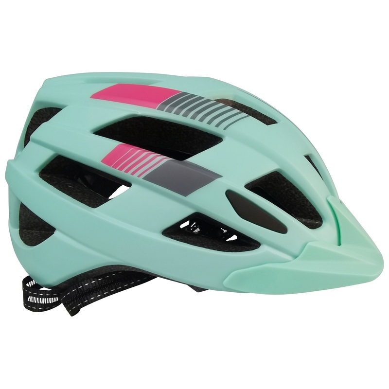 Casque de Vélo pour Enfants avec Lumière 56-62cm - Vert Menthe