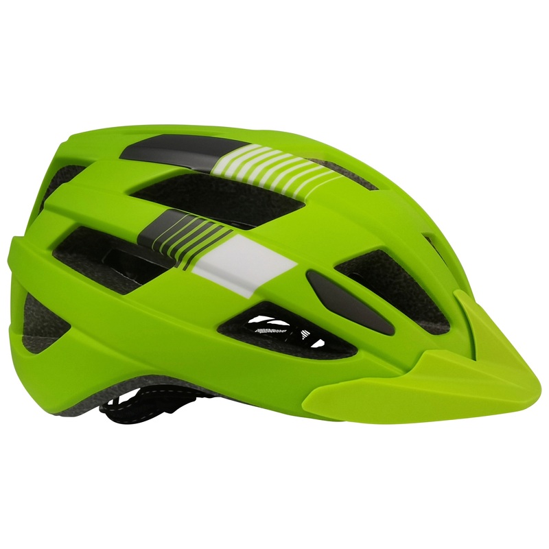 Casque de Vélo pour Enfants avec Lumière 56-62cm - Vert