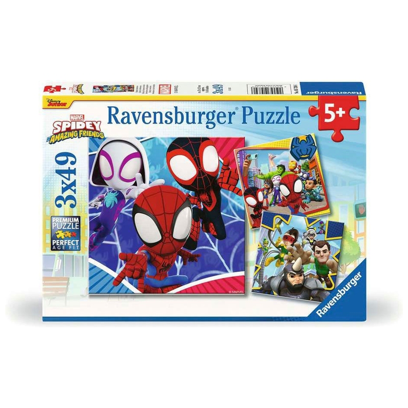 Spidey et ses Amis Extraordinaires - Coffret Puzzles 3x49 Pièces