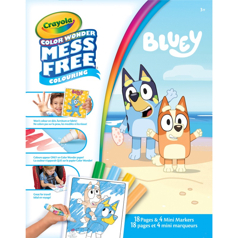 Crayola - Album et Feutres Color Wonder Bluey