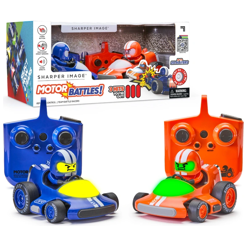 Sharper Image Remote Control Motor Battles Bumper Cars 2 Pack