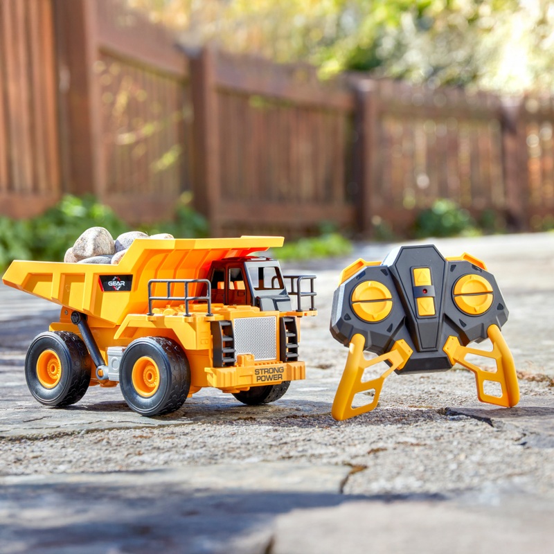 Bestuurbare Kiepwagen 1:24 geel