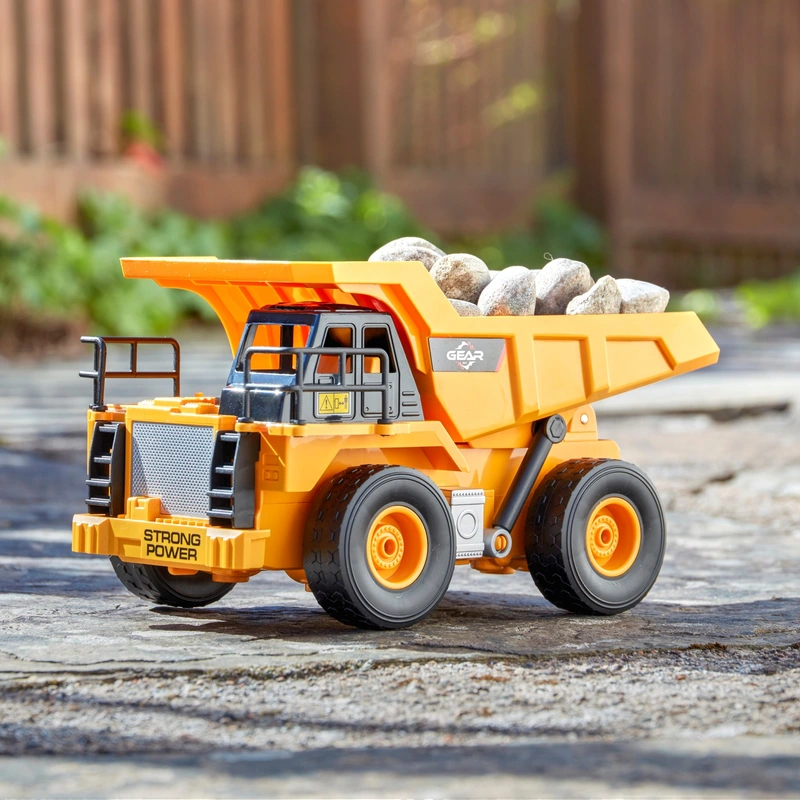 RC Dump Truck moving on construction site UK