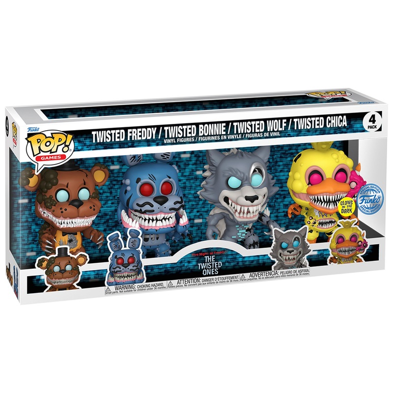 Funko POP! Five Night At Freddy's Coffret 4 Figurines Twisted Ones
