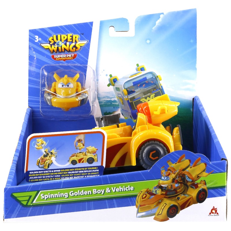 Super Wings Spinning Golden Boy Smyths Toys Nederland