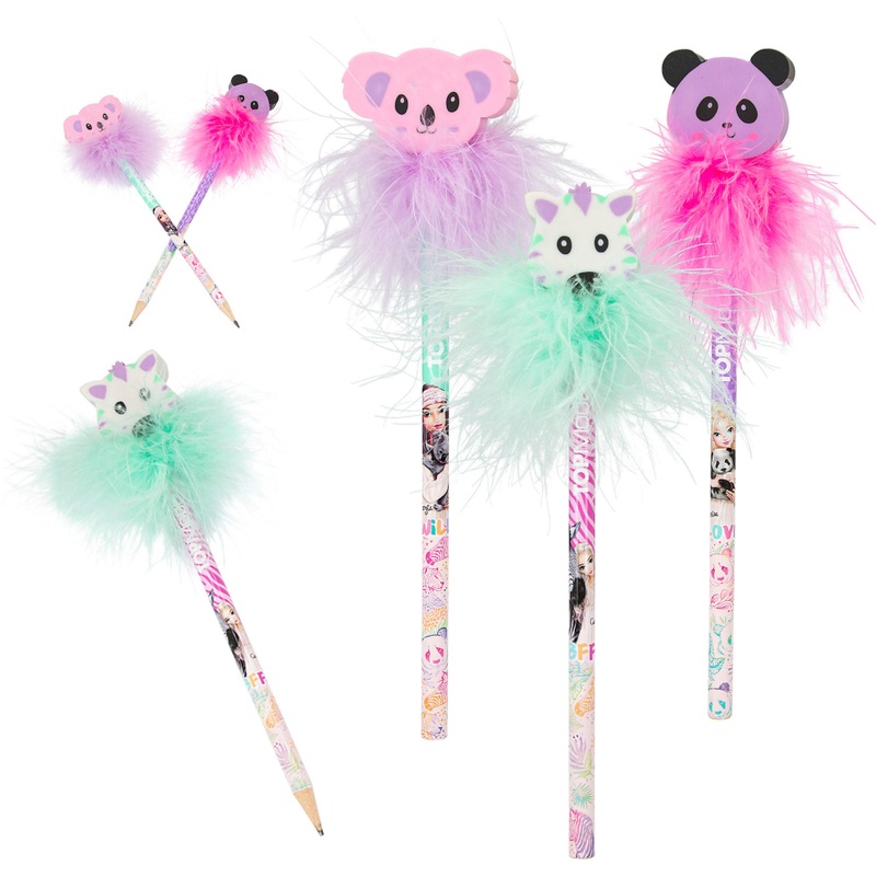 TOPModel Potlood met Gum Wild assorti