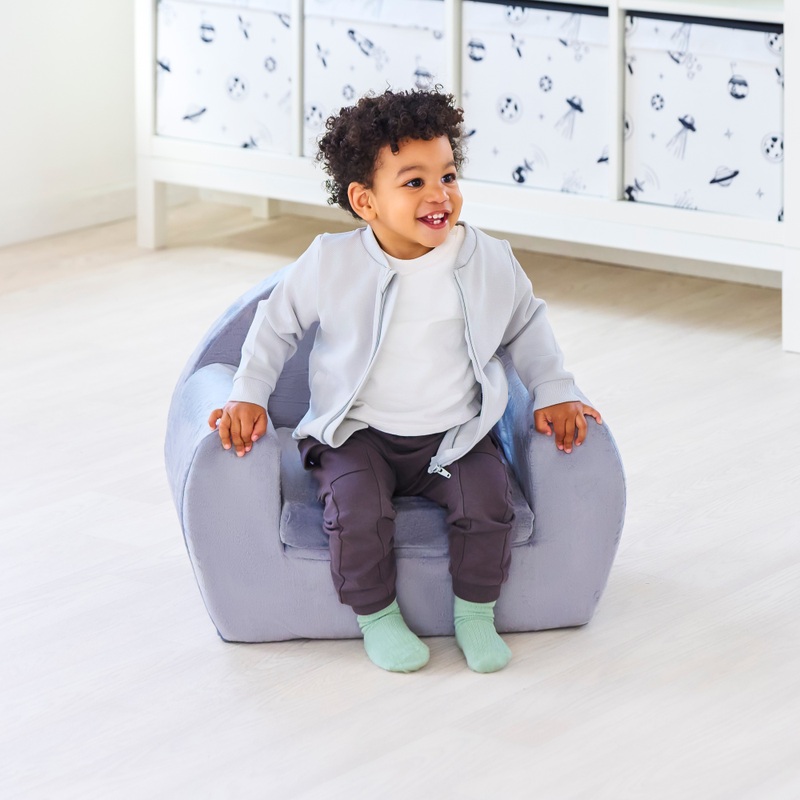 Play Factory Foam Stoel grijs