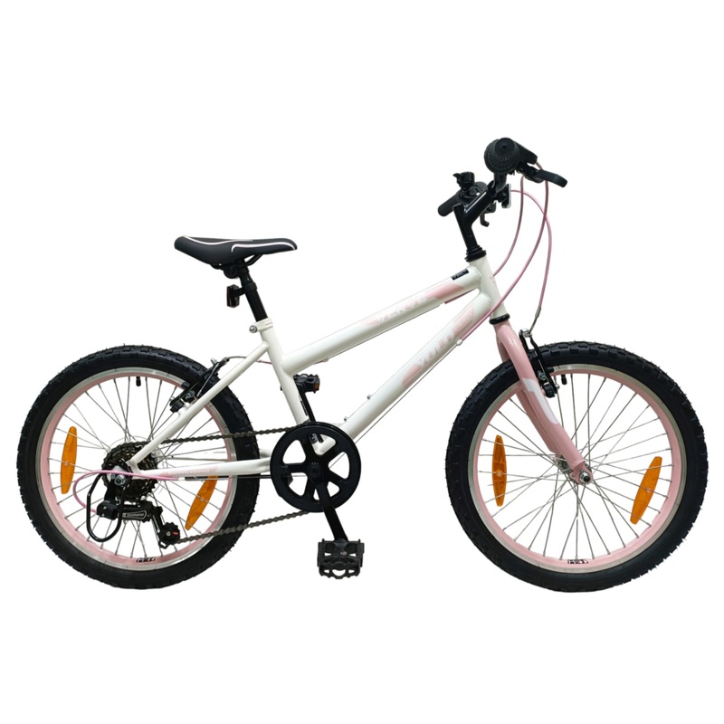 20 inch Mountainbike Verve Yolo Kinderfiets wit/roze