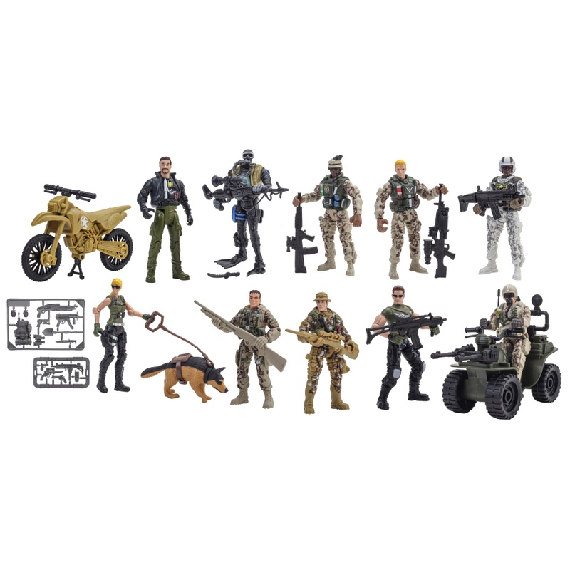 Soldier Force - Coffret 10 Figurines avec Accessoires